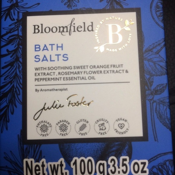 Bloomfield Other - Bloomfield Bath Salts Soothing Herbal Fruit Extracts & Essential Oils New